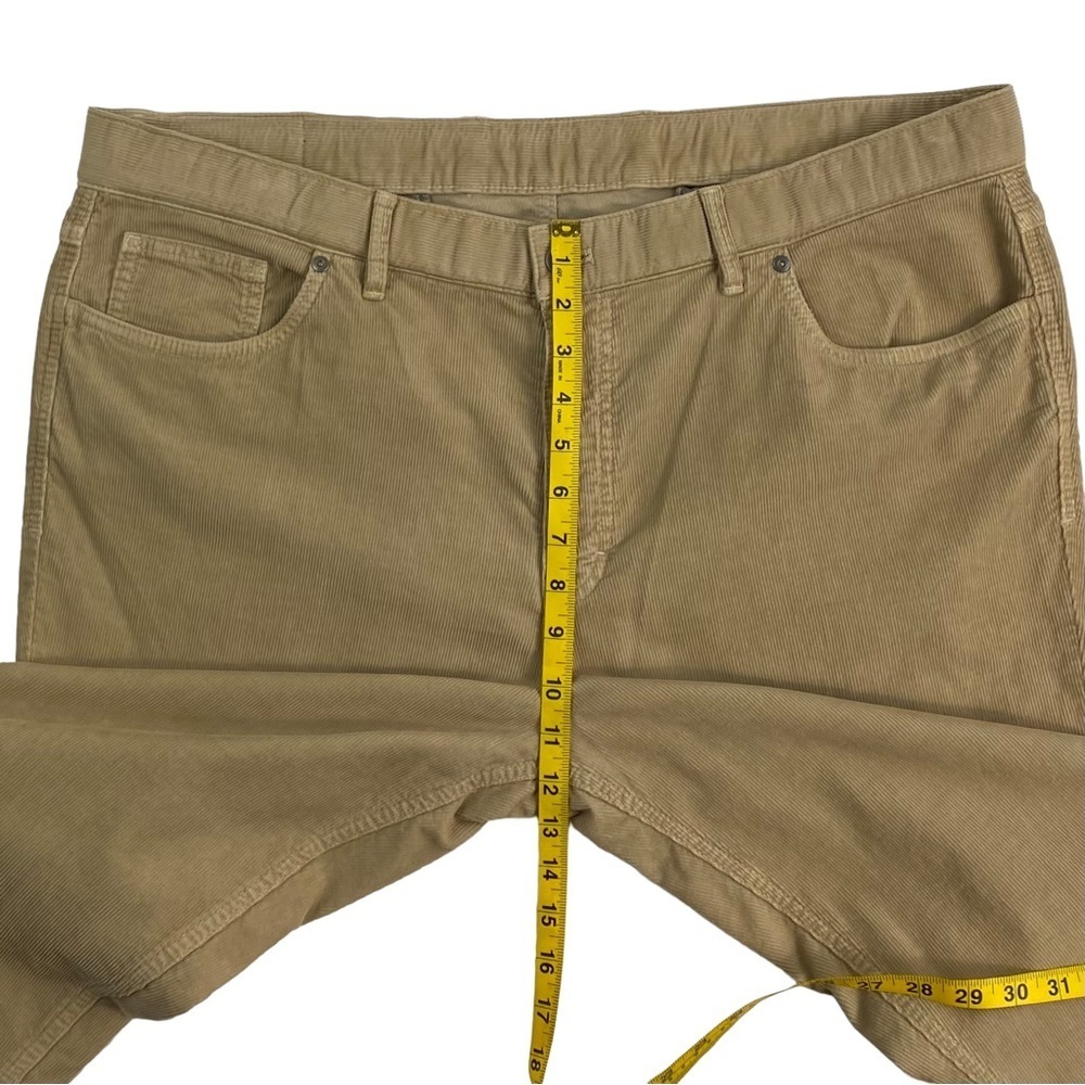 𝅺bullock & Jones Men’s Khaki Tan Corduroy Straight-Leg Pants, EUC, Size 40x34 - Picture 11 of 14